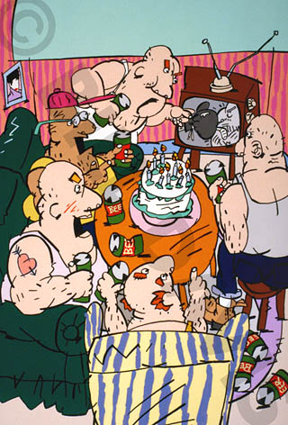 Beans & Beer Illustration